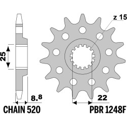 1248F 13 18N | PIGNONI KTM Z13 18NC+FORI C.520 | PBR