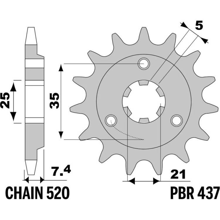 437 16 18NC | PIGNONI SUZUKI Z16 18NC C.520 | PBR