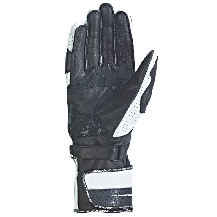 RS CURVE HP - GUANTO RACING PELLE DONNA NERO/BIANCO IXON