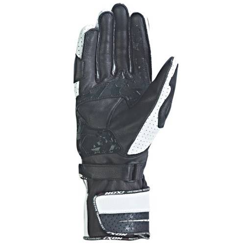 RS CURVE HP - GUANTO RACING PELLE DONNA NERO/BIANCO IXON