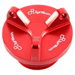 OIL001ROS | TAPPO OLIO M20X1,5 PER APRILIA, GUZZI, SUZUKI COL: ROSSO | LIGHTECH