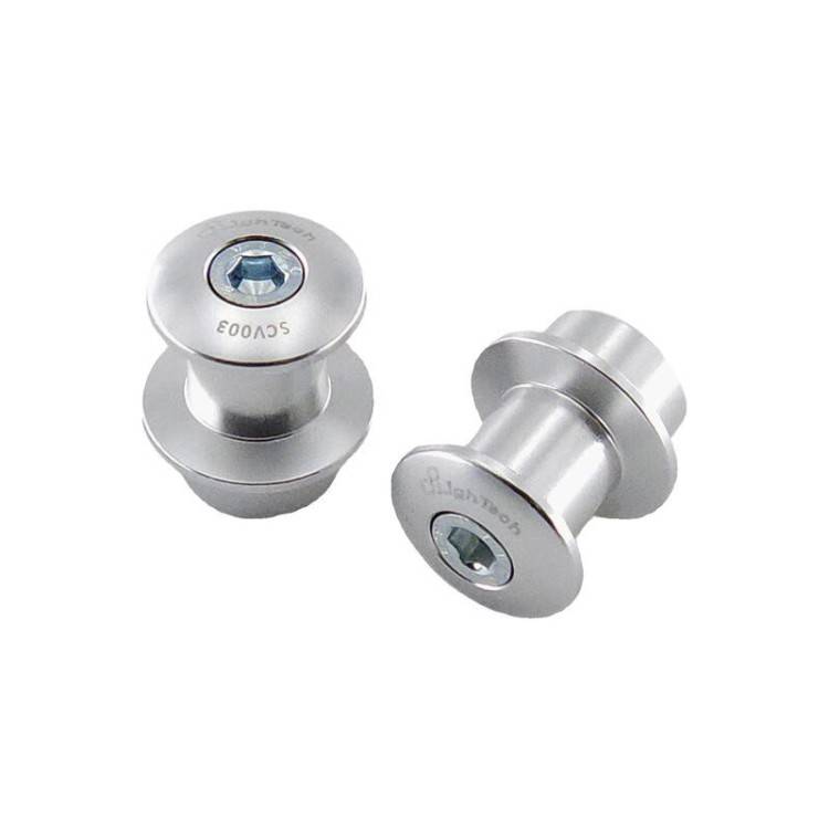 SCV003SIL | SUPPORTO PER CAVALLETTO M6 PER APRILIA, TRIUMPH, YAMAHA COL: ARGENTO | LIGHTECH