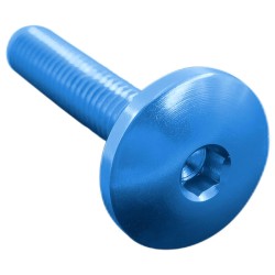 VITE TESTA BOMBATA ERG. CL 003 M6 L. 20 TESTA Ø17  ERGAL (7075 T6) | 003M6020COB - COBALTO | LIGHTECH
