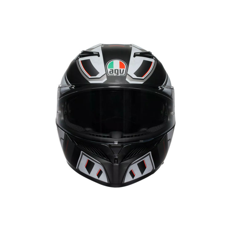 CASCO INTEGRALE K3 AGV E2206 MPLK RIVIA MATT BLACK WHITE | AGV