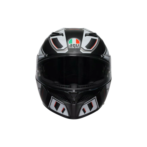 CASCO INTEGRALE K3 AGV E2206 MPLK RIVIA MATT BLACK WHITE | AGV