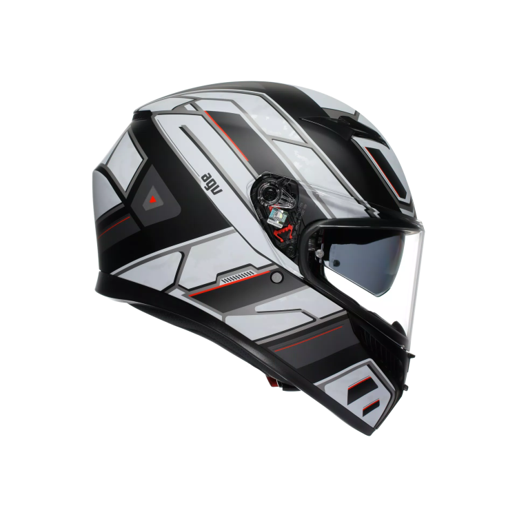 CASCO INTEGRALE K3 AGV E2206 MPLK RIVIA MATT BLACK WHITE | AGV