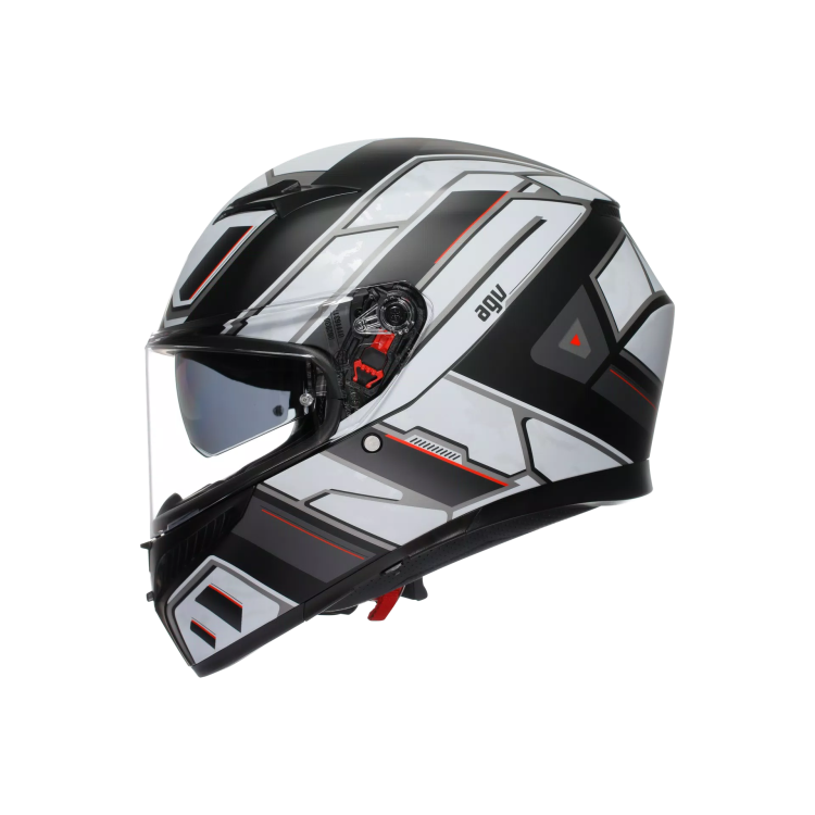 CASCO INTEGRALE K3 AGV E2206 MPLK RIVIA MATT BLACK WHITE | AGV