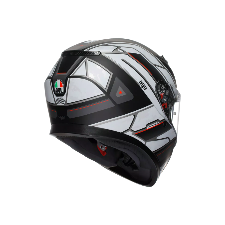 CASCO INTEGRALE K3 AGV E2206 MPLK RIVIA MATT BLACK WHITE | AGV