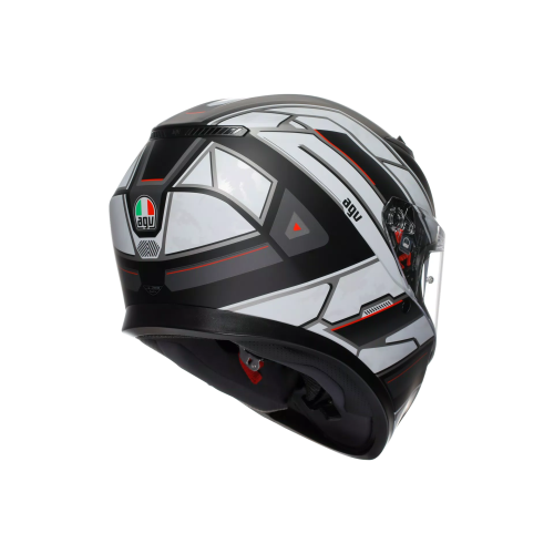 CASCO INTEGRALE K3 AGV E2206 MPLK RIVIA MATT BLACK WHITE | AGV