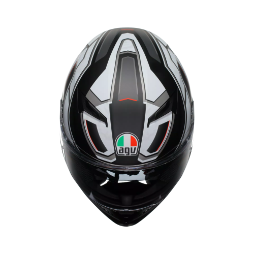 CASCO INTEGRALE K3 AGV E2206 MPLK RIVIA MATT BLACK WHITE | AGV