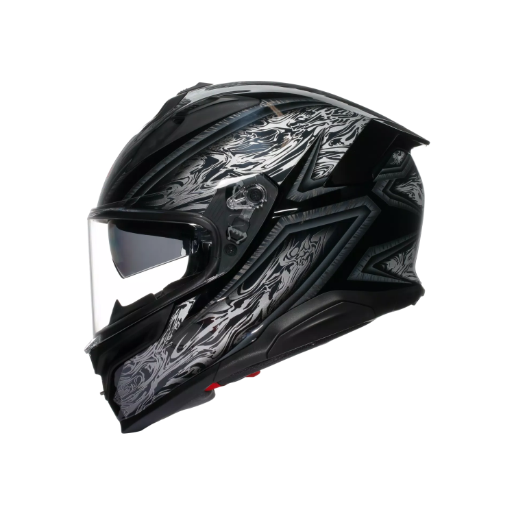 CASCO INTEGRALE K7 AGV E2206 MPLK DAMASCUS BLACK SILVER | AGV