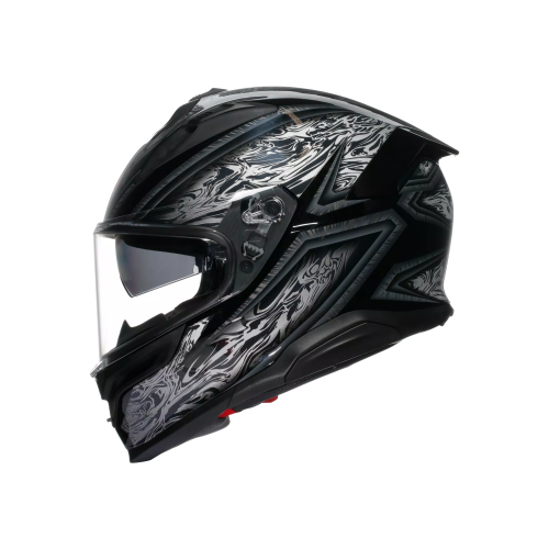 CASCO INTEGRALE K7 AGV E2206 MPLK DAMASCUS BLACK SILVER | AGV