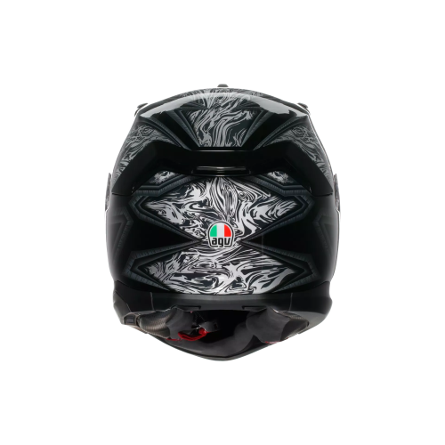 CASCO INTEGRALE K7 AGV E2206 MPLK DAMASCUS BLACK SILVER | AGV