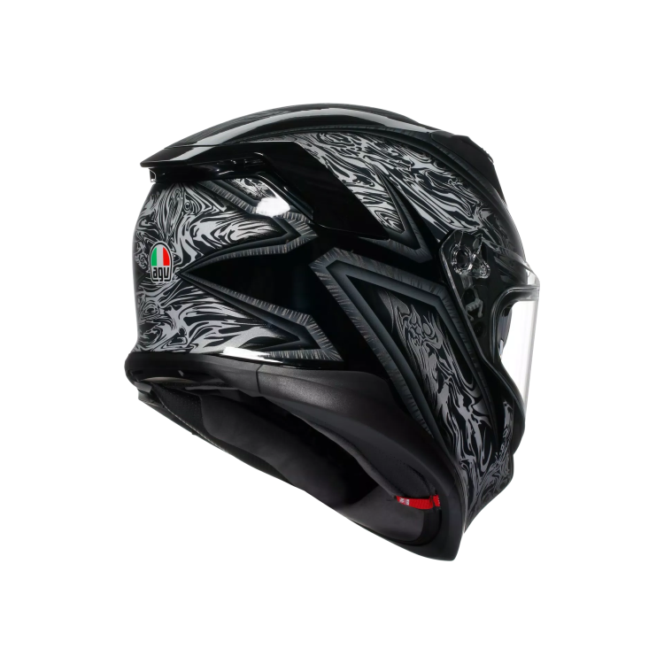 CASCO INTEGRALE K7 AGV E2206 MPLK DAMASCUS BLACK SILVER | AGV