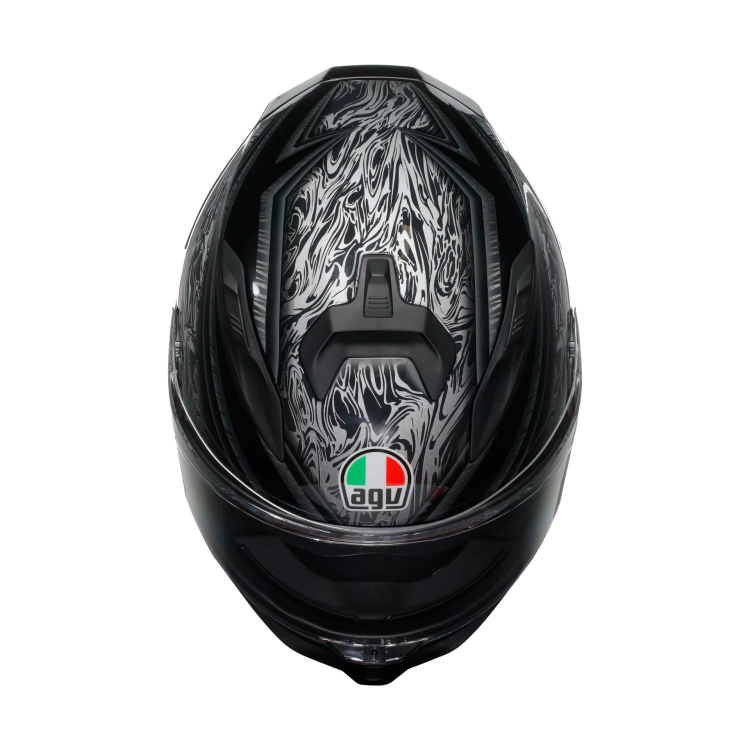 CASCO INTEGRALE K7 AGV E2206 MPLK DAMASCUS BLACK SILVER | AGV
