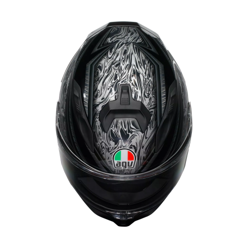 CASCO INTEGRALE K7 AGV E2206 MPLK DAMASCUS BLACK SILVER | AGV