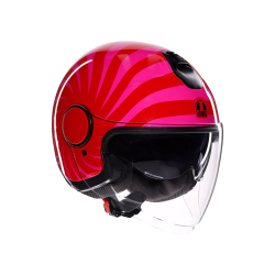 CASCO JET ETERES AGV E2206 TROPEA RED PINK | AGV