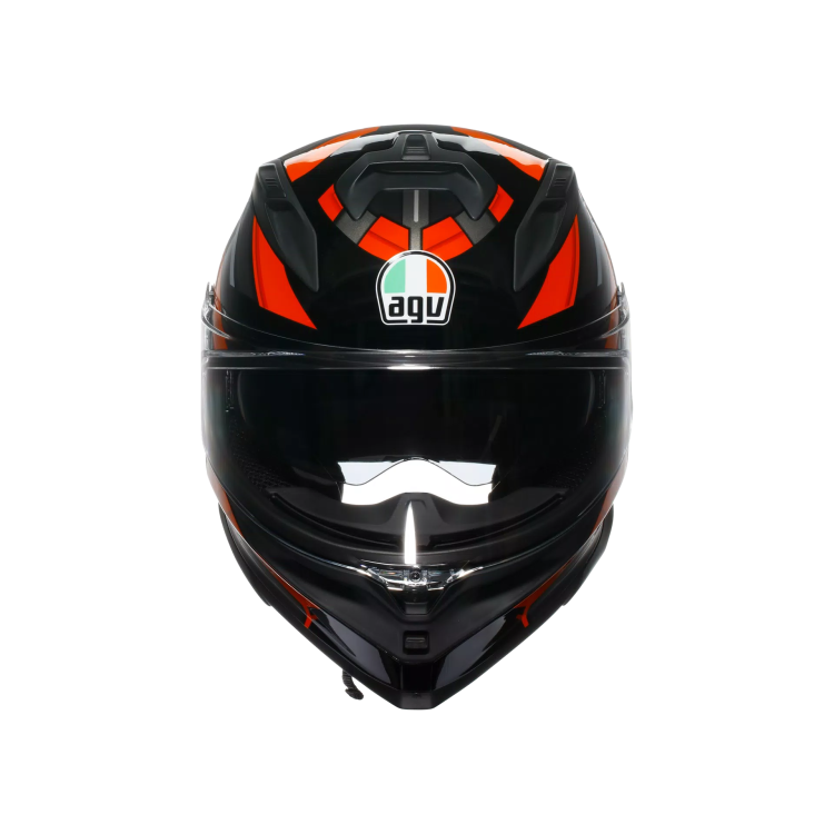 CASCO INTEGRALE K7 AGV E2206 MPLK TAURAX BLACK RED | AGV