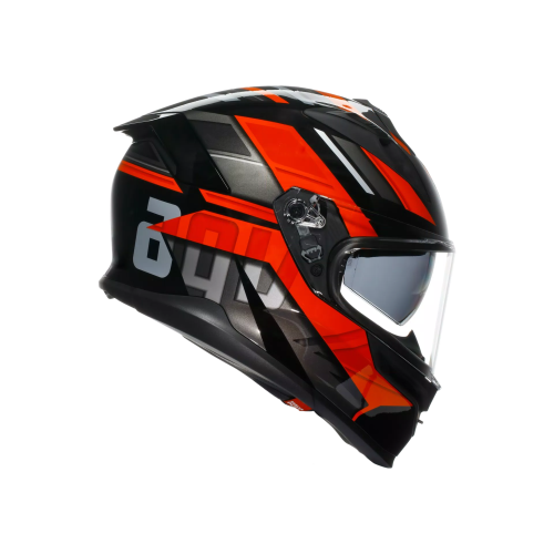 CASCO INTEGRALE K7 AGV E2206 MPLK TAURAX BLACK RED | AGV