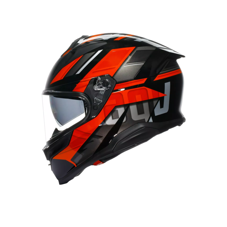 CASCO INTEGRALE K7 AGV E2206 MPLK TAURAX BLACK RED | AGV