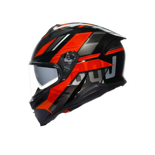 CASCO INTEGRALE K7 AGV E2206 MPLK TAURAX BLACK RED | AGV