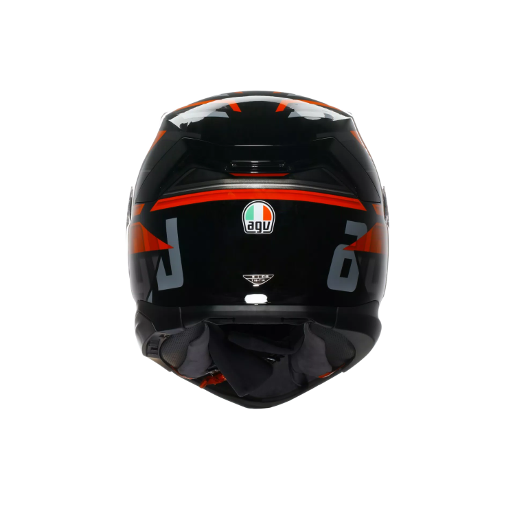 CASCO INTEGRALE K7 AGV E2206 MPLK TAURAX BLACK RED | AGV