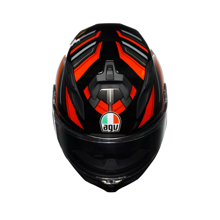 CASCO INTEGRALE K7 AGV E2206 MPLK TAURAX BLACK RED | AGV