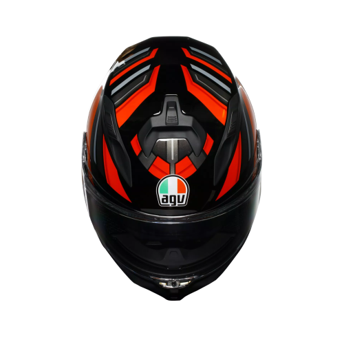 CASCO INTEGRALE K7 AGV E2206 MPLK TAURAX BLACK RED | AGV