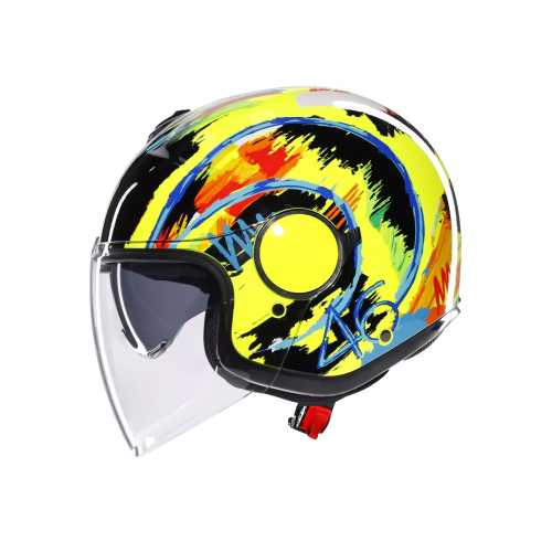 CASCO JET ETERES AGV E2206 ROSSI WINTER TEST 2019 | AGV