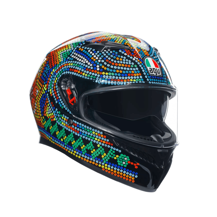 CASCO INTEGRALE K3 AGV E2206 MPLK ROSSI WINTER TEST 2018 | AGV