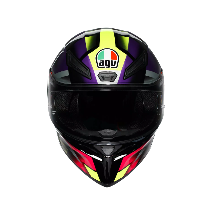 CASCO INTEGRALE K1 S AGV E2206 FASTLAP BLACK PURPLE PINK | AGV