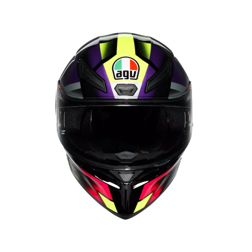 CASCO INTEGRALE K1 S AGV E2206 FASTLAP BLACK PURPLE PINK | AGV