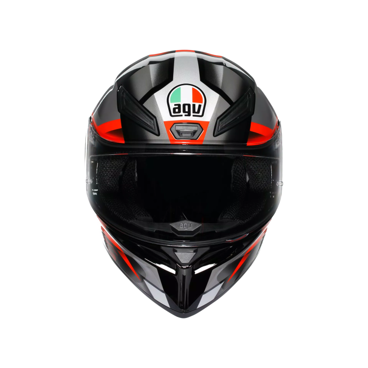 CASCO INTEGRALE K1 S AGV E2206 FASTLAP BLACK GREY RED | AGV