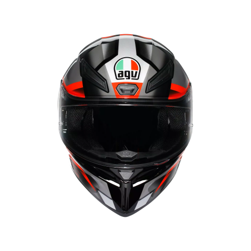 CASCO INTEGRALE K1 S AGV E2206 FASTLAP BLACK GREY RED | AGV