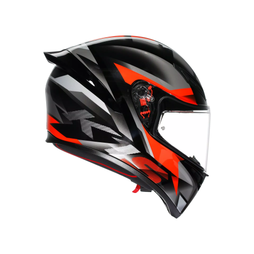 CASCO INTEGRALE K1 S AGV E2206 FASTLAP BLACK GREY RED | AGV