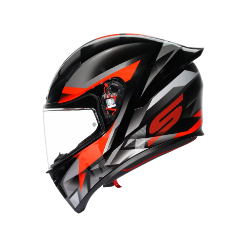 CASCO INTEGRALE K1 S AGV E2206 FASTLAP BLACK GREY RED | AGV