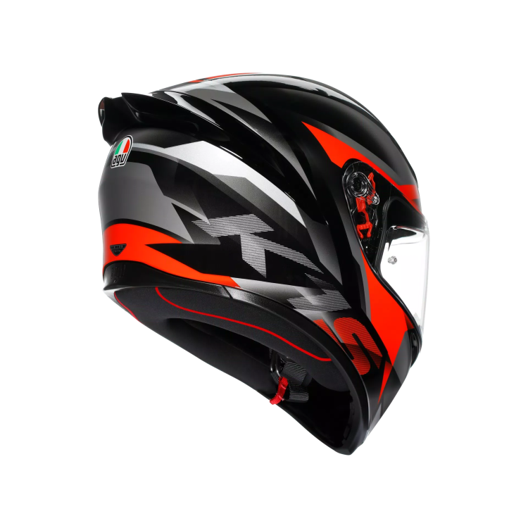 CASCO INTEGRALE K1 S AGV E2206 FASTLAP BLACK GREY RED | AGV