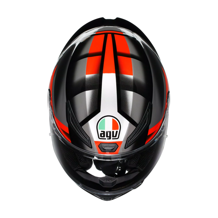 CASCO INTEGRALE K1 S AGV E2206 FASTLAP BLACK GREY RED | AGV