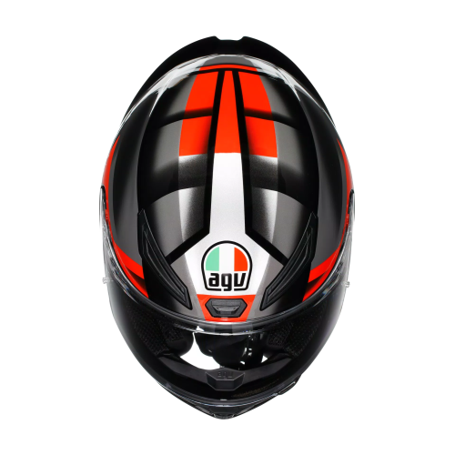 CASCO INTEGRALE K1 S AGV E2206 FASTLAP BLACK GREY RED | AGV