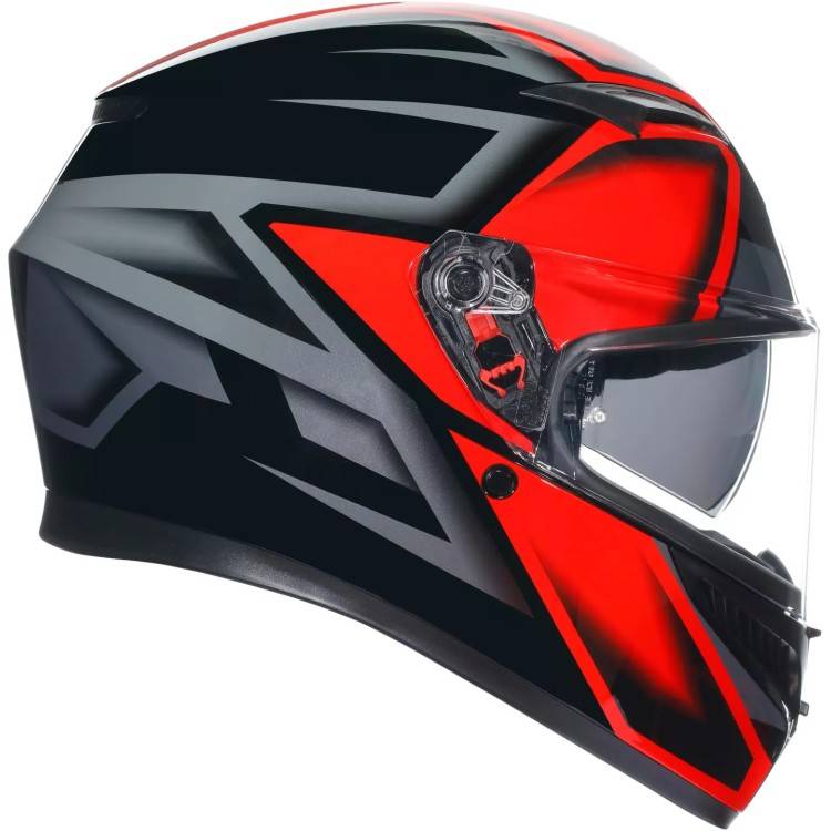 CASCO INTEGRALE K3 AGV E2206 MPLK COMPOUND BLACK RED | AGV