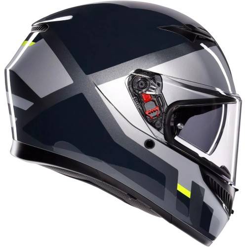 CASCO INTEGRALE K3 AGV E2206 MPLK SHADE GREY YELLOW FLUO | AGV