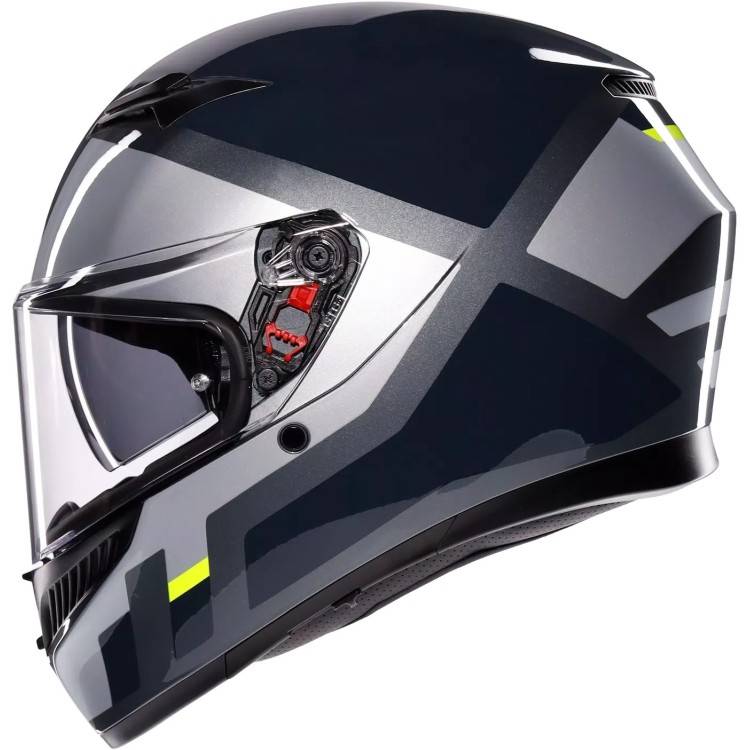 CASCO INTEGRALE K3 AGV E2206 MPLK SHADE GREY YELLOW FLUO | AGV