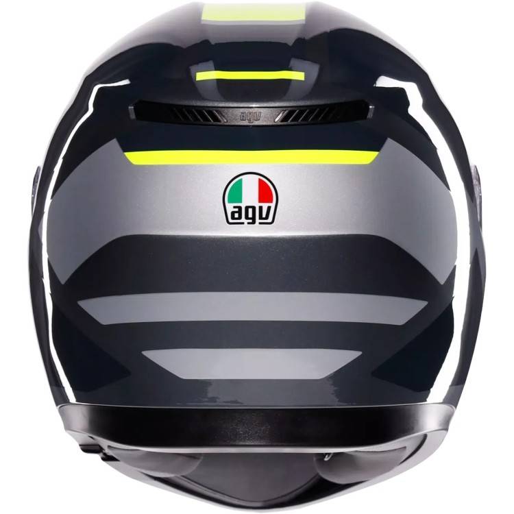 CASCO INTEGRALE K3 AGV E2206 MPLK SHADE GREY YELLOW FLUO | AGV