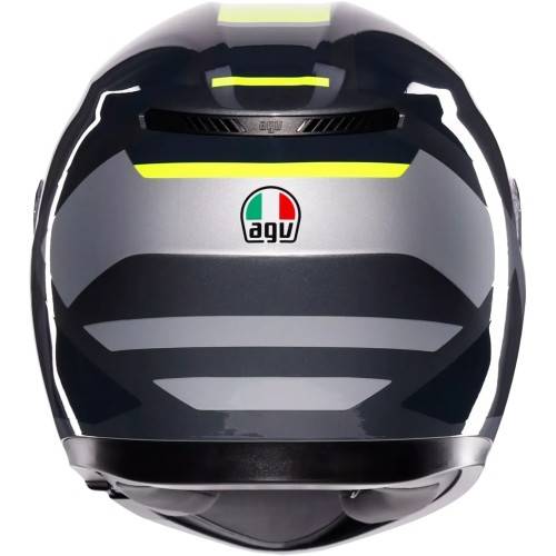 CASCO INTEGRALE K3 AGV E2206 MPLK SHADE GREY YELLOW FLUO | AGV