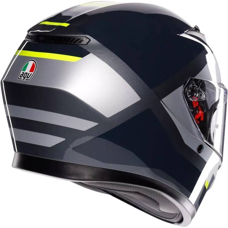 CASCO INTEGRALE K3 AGV E2206 MPLK SHADE GREY YELLOW FLUO | AGV