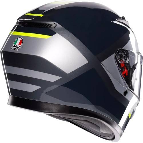 CASCO INTEGRALE K3 AGV E2206 MPLK SHADE GREY YELLOW FLUO | AGV