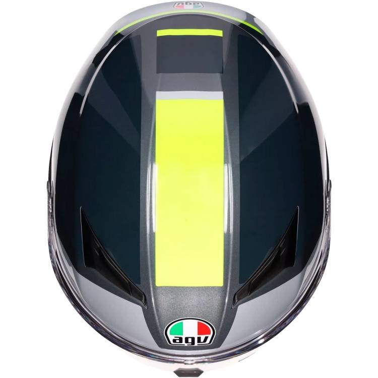 CASCO INTEGRALE K3 AGV E2206 MPLK SHADE GREY YELLOW FLUO | AGV