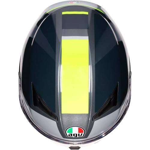 CASCO INTEGRALE K3 AGV E2206 MPLK SHADE GREY YELLOW FLUO | AGV