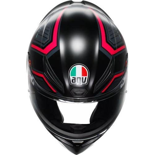 CASCO INTEGRALE K1 S AGV E2206 SLING MATT BLACK PINK | AGV