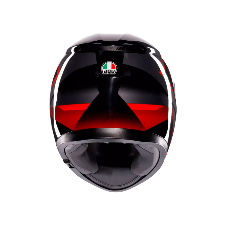 CASCO INTEGRALE K3 AGV E2206 MPLK STRIGA BLACK GREY RED | AGV